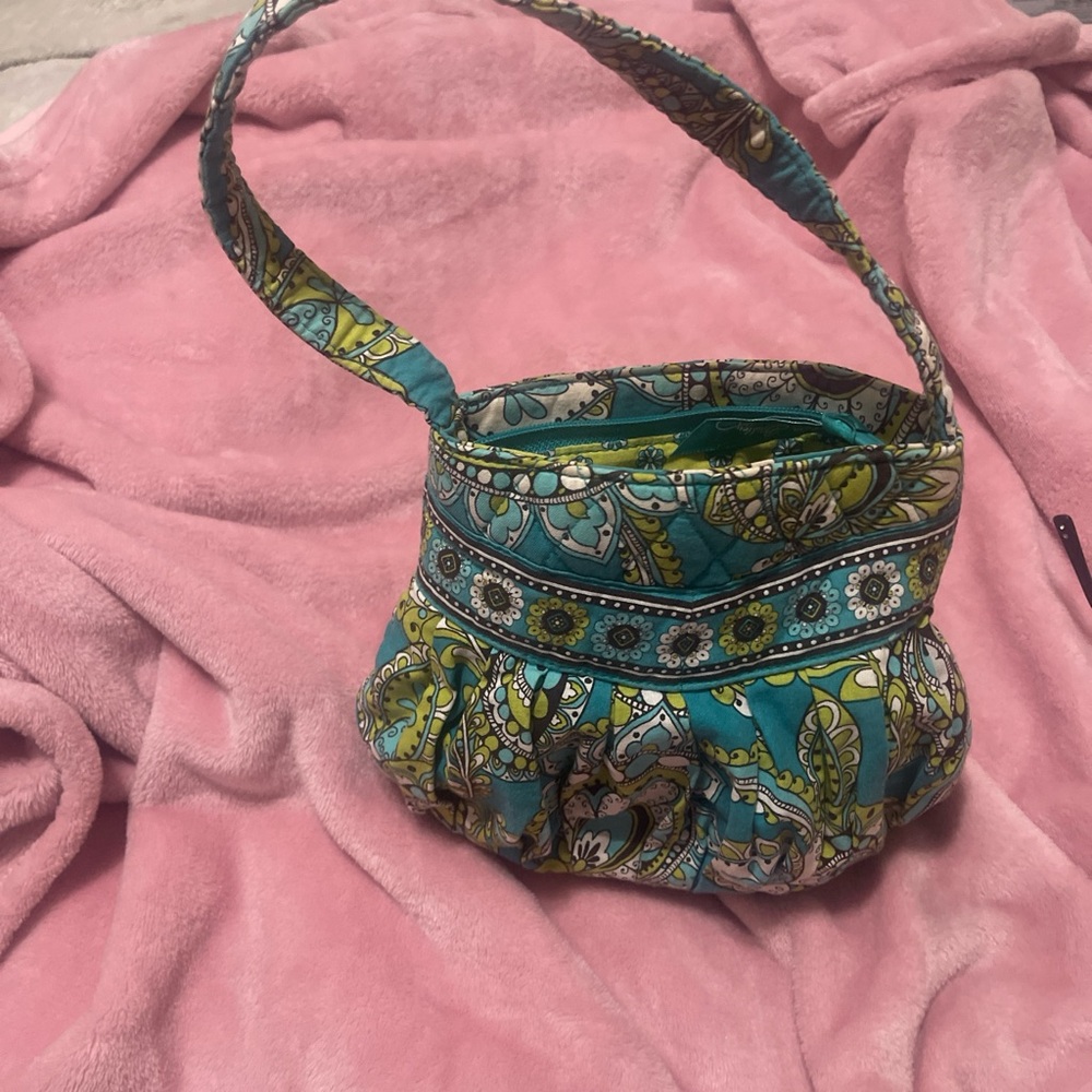 Vera Bradley Teal and Green Mini Bag